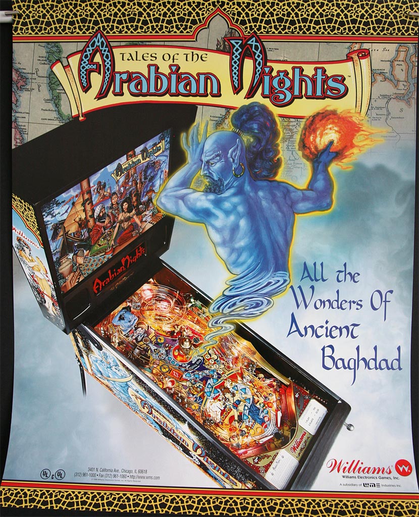 The PinballPoster Vault Tales of the Arabian Nights